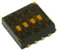 DIP SW, SPST, 0.025A, 24V, SMD