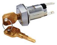 KEY OPERATED SW, SPST, 1A, SCREW