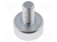 Magnet: permanent; neodymium; 25N; Ø: 10mm; H: 4.5mm; steel; steel ELESA+GANTER