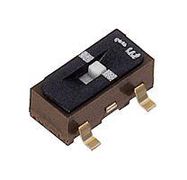 SLIDE SWITCH, SPDT, 0.1A, 6VDC, SMD