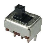 SLIDE SWITCH, DPDT, 0.3A, 30VDC, TH