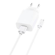 Fast charger Foneng EU28, 1xUSB, QC 3.0 + Cable USB Micro, Foneng