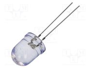 LED; 10mm; violet; 660÷1000mcd; 8°; Front: convex; 2.9÷3.6VDC OPTOSUPPLY