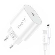 Fast charger Foneng 1x USB PD 3.0 EU39 + USB C to Lightning, Foneng