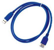 USB CABLE, 3.0 TYPE A PLUG-PLUG, 1M, BLU