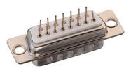 D SUB CONNECTOR, PLUG, 9POS, TH