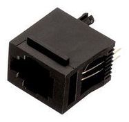 MODULAR CONN, JACK, 6P4C, 1 PORT, TH