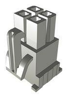 RCPT HOUSING, 4POS, LCP, 4.19MM