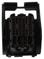 RCPT HOUSING, 32POS, PBT GF, BROWN