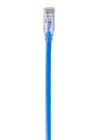 PATCH CORD, RJ45 PLUG-FREE END, BLUE, 1M