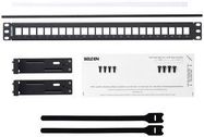 PATCH PANEL, MODULAR, 24PORT, CAT5E/6