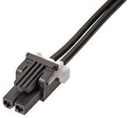 CABLE ASSY, 2P, RCPT-RCPT, 300MM