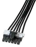 CABLE ASSY, 6P, RCPT-RCPT, 75MM