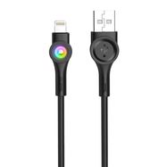 Foneng X59 USB to Micro USB cable, LED, 3A, 1m (black), Foneng