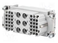 Connector: HDC; contact insert; female; Han-Com®,Han® K; size 16B HARTING