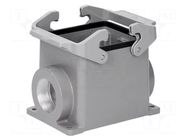 Enclosure for connectors: HDC; size 32B (2 x 16B); Han® B; high HARTING