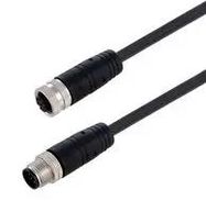 SENSOR CORD, 8P M12 PLUG-RCPT, 19.7"