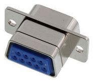 D SUB CONN, PLUG, DE, 9POS, CRIMP