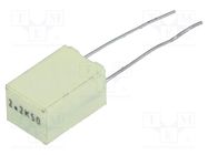 Capacitor: polyester; 2.2uF; 30VAC; 50VDC; 5mm; ±10%; 7.2x6x11mm KEMET