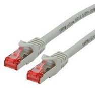 PATCH CORD, RJ45 PLUG-PLUG, 300MM, GREY