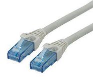 PATCH CORD, RJ45 PLUG-PLUG, 300MM, GREY