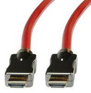 CABLE, HDMI A PLUG-PLUG, 1M, RED