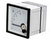 Ammeter; on panel; I AC: 0÷6A,12A; True RMS; Class: 1.5; 45÷65Hz Gossen Müller & Weigert