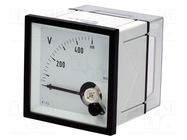 Voltmeter; on panel; 0÷500V; Class: 1.5; True RMS; 45÷65Hz; EQN Gossen Müller & Weigert