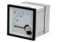 Ammeter; on panel; I AC: 0÷50A,100A; True RMS; Class: 1.5; 45÷65Hz Gossen Müller & Weigert