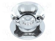 LED lens; round; transparent; 6÷12°; Mounting: adhesive tape LEDIL