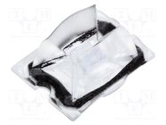 LED lens; rectangular; plexiglass PMMA; transparent; H: 9mm LEDIL