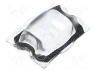LED lens; rectangular; plexiglass PMMA; transparent; H: 5.2mm LEDIL