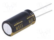 Capacitor: electrolytic; THT; 220uF; 50VDC; Ø16x25mm; Pitch: 7.5mm NICHICON