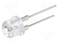 LED; 8mm; red; 140°; Front: convex; No.of term: 2; 5.7÷7.8VDC OPTOSUPPLY