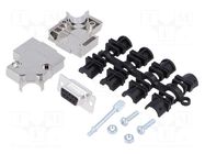Connector: D-Sub; PIN: 9; plug; female; angled 45°; soldering MH CONNECTORS