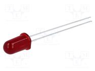 LED; 5mm; red; 6.1mcd; 60°; Front: convex; 1.9÷2.4VDC; No.of term: 2 BROADCOM (AVAGO)