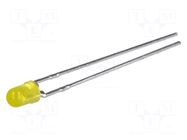 LED; yellow; 3mm; 0.9÷2.1mcd; 50°; Front: convex; 1.8÷2.5VDC BROADCOM (AVAGO)