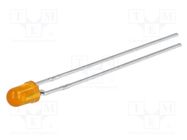 LED; 3mm; yellow; 2.2mcd; 60°; Front: convex; 1.5÷2.4VDC BROADCOM (AVAGO)