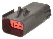 PLUG HOUSING, 6POS, IP40, NYLON