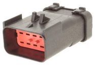 PLUG HOUSING, 10POS, IP68, NYLON