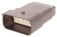 PLUG HOUSING, 16POS, IP69K, PBT GF