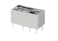 30 series PCB relay, 2 CO (DPDT) - 2 A contacts, 12 V sensitive DC coil