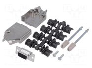 Connector: D-Sub; PIN: 9; plug; female; straight; soldering MH CONNECTORS