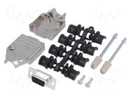 Connector: D-Sub; PIN: 9; plug; female; straight; soldering MH CONNECTORS