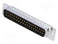 Connector: D-Sub; PIN: 37; plug; male; for cable; soldering MH CONNECTORS