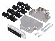 Connector: D-Sub; PIN: 25; plug; male; angled 45°; soldering MH CONNECTORS