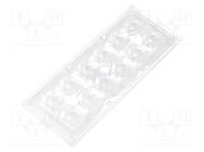 LED lens; rectangular; transparent; 29÷116°; H: 13.1mm LEDIL