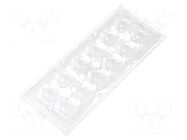 LED lens; rectangular; transparent; 29÷116°; H: 13.1mm LEDIL