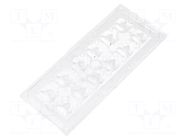 LED lens; rectangular; transparent; H: 9.17mm LEDIL