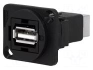 Adapter; USB A socket,USB B socket; FT; straight; USB 2.0 CLIFF
